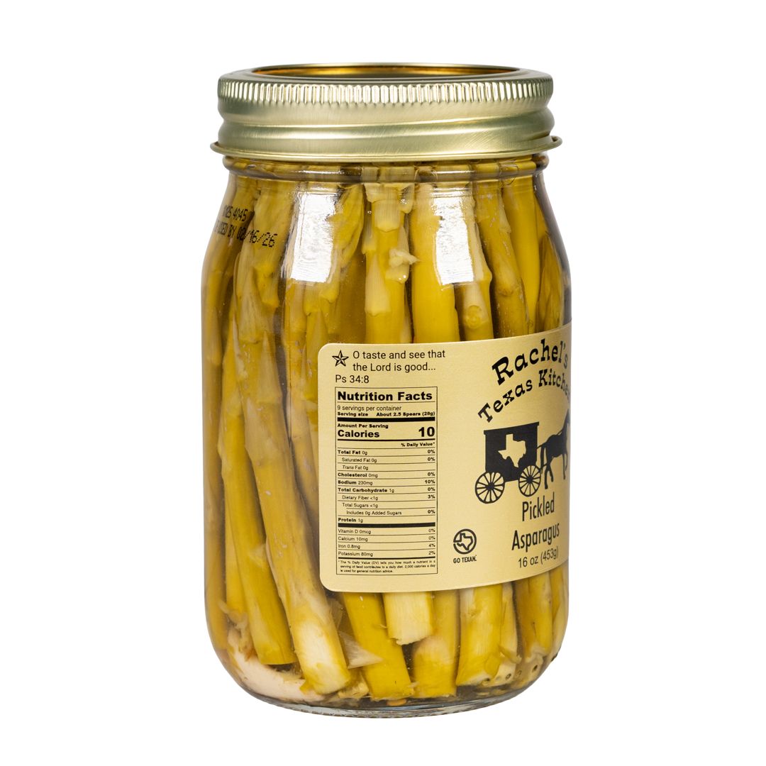 Pickled Asparagus Hot serving suggestion – Rachel's Texas Kitchen