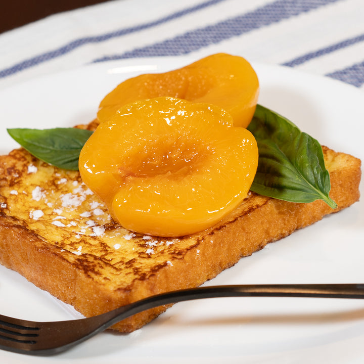 Sweet Peach Halves jar close-up – Rachel's Texas Kitchen
