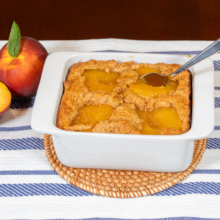Sweet Peach Halves lifestyle photo – Rachel's Texas Kitchen