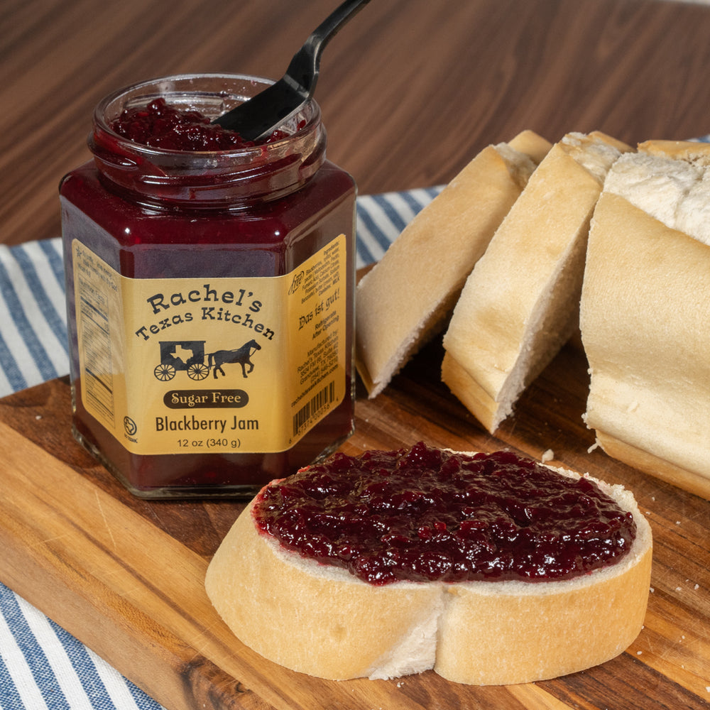 Sugar Free Blackberry Jam close-up – Rachel's Texas Kitchen