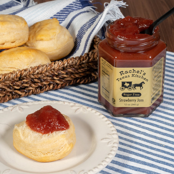 Sugar Free Strawberry Jam detail shot – Rachel's Texas Kitchen