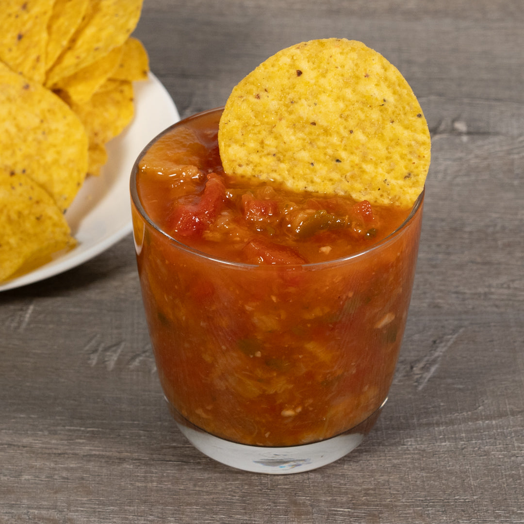 Peach Salsa lifestyle photo – Rachel's Texas Kitchen
