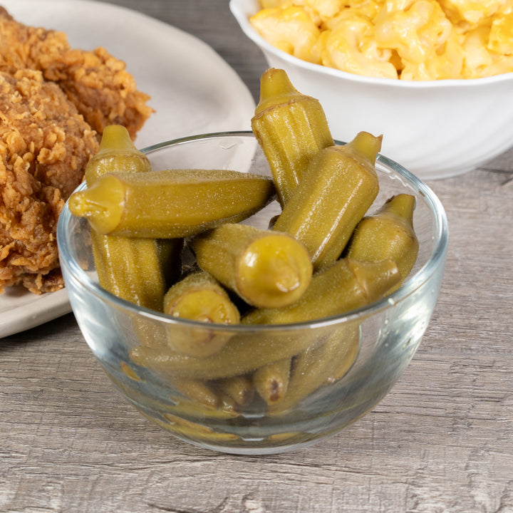 Pickled Okra jar front label – Rachel's Texas Kitchen