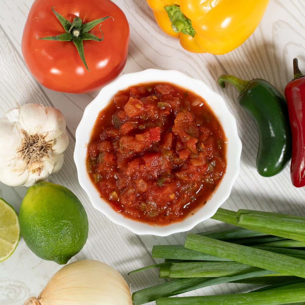 Homestyle Chunky Salsa Medium close-up – Rachel's Texas Kitchen