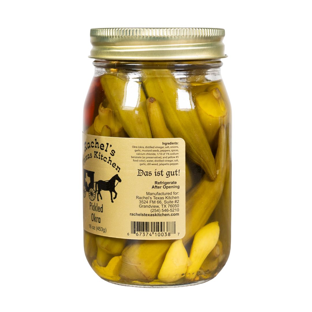 Pickled Okra glass jar – Rachel's Texas Kitchen