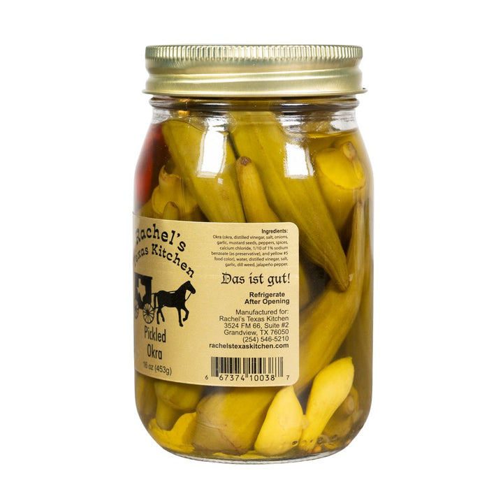 Pickled Okra glass jar – Rachel's Texas Kitchen