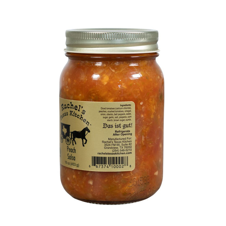 Peach Salsa on table – Rachel's Texas Kitchen