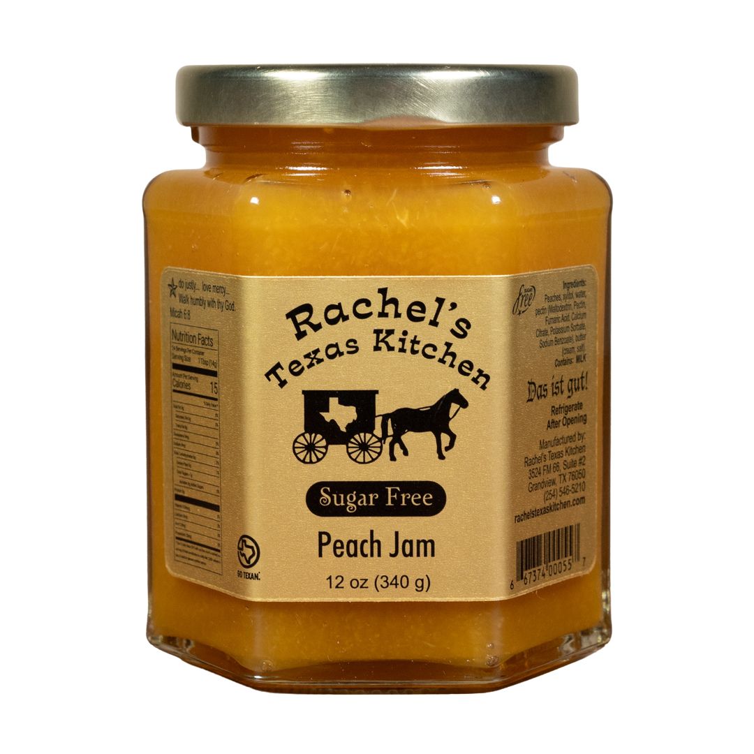 Sugar Free Peach Jam jar – Rachel's Texas Kitchen