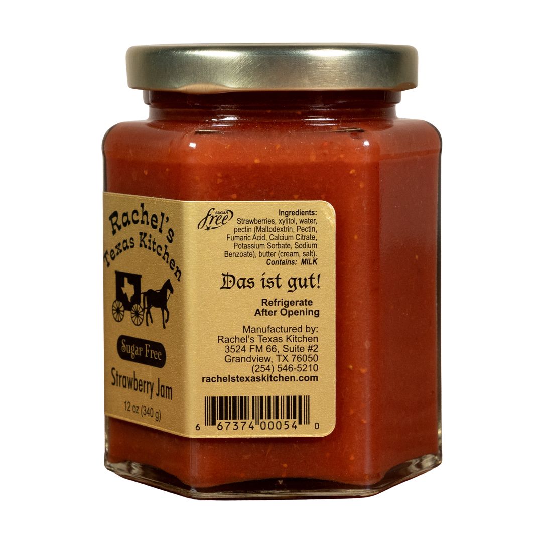 Sugar Free Strawberry Jam artisan photo – Rachel's Texas Kitchen
