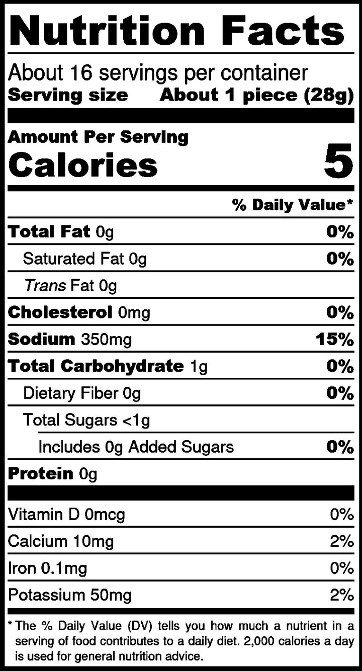 Old Fashioned Dill Pickles nutritional information – Rachel's Texas Kitchen