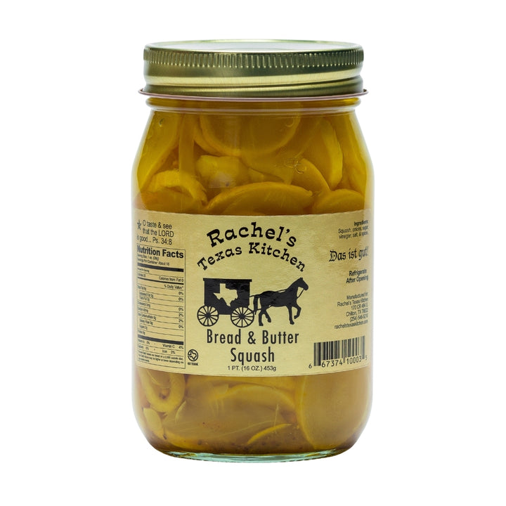 Bread and Butter Squash jar – Rachel's Texas Kitchen