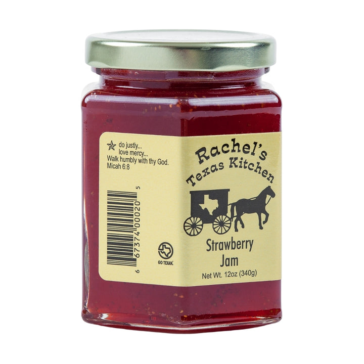Strawberry Jam jar view – Rachel's Texas Kitchen