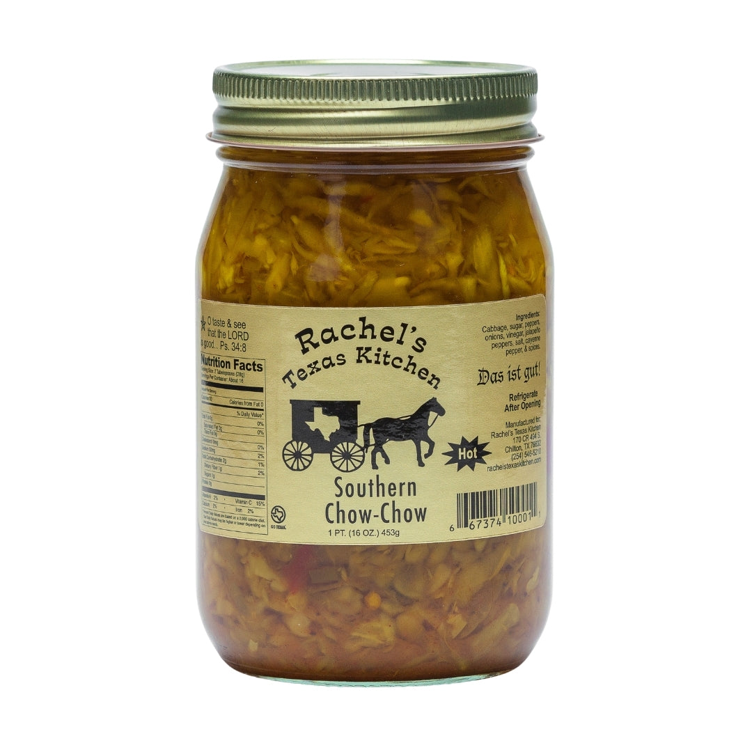 Southern Chow-Chow Hot jar – Rachel's Texas Kitchen