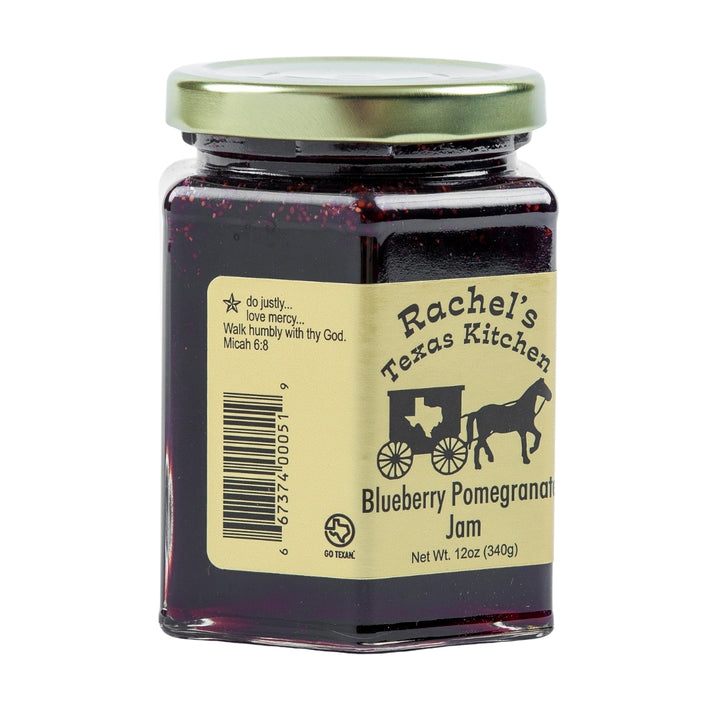 Blueberry Pomegranate Jam detail shot – Rachel's Texas Kitchen