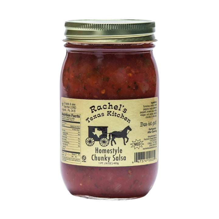 Homestyle Chunky Salsa Medium jar – Rachel's Texas Kitchen