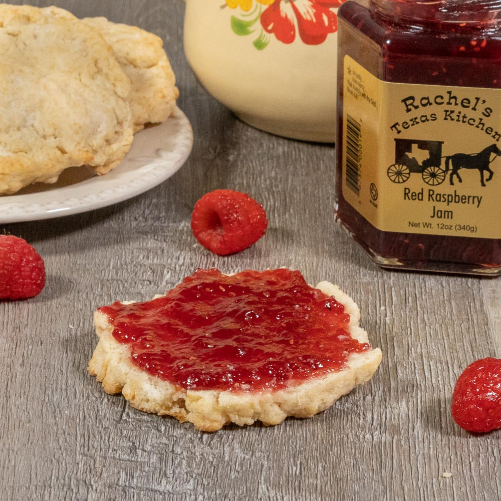 Red Raspberry Jam lifestyle photo – Rachel's Texas Kitchen