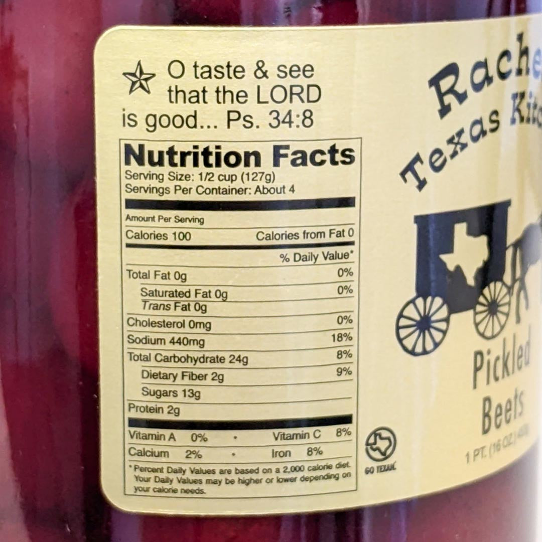 Pickled Beets product photo – Rachel's Texas Kitchen