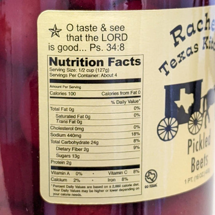 Pickled Beets product photo – Rachel's Texas Kitchen
