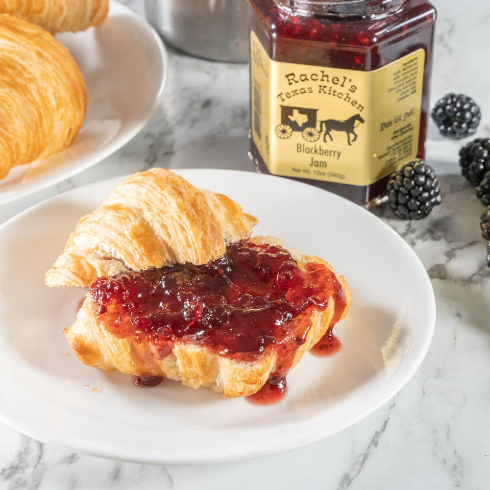 Blackberry Jam jar side view – Rachel's Texas Kitchen