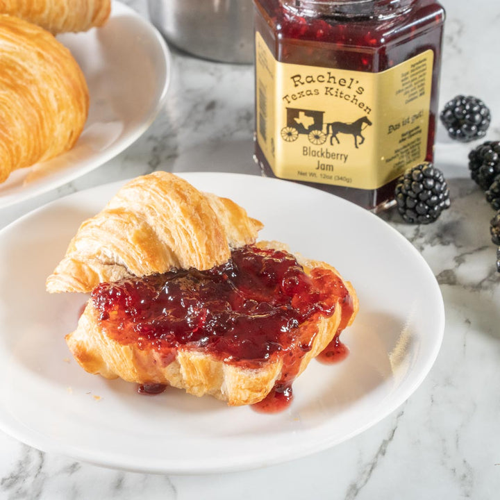 Blackberry Jam jar side view – Rachel's Texas Kitchen
