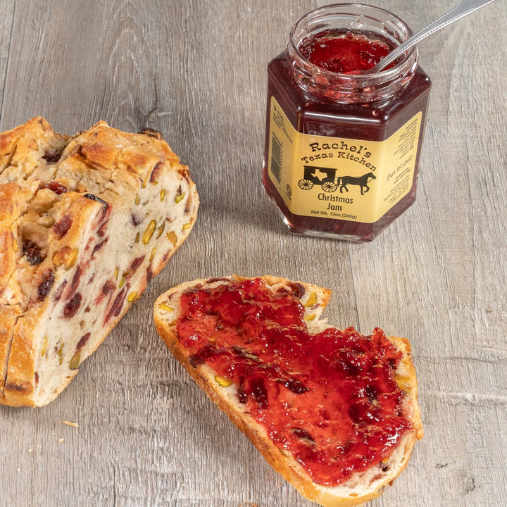Christmas Jam jar angled view – Rachel's Texas Kitchen