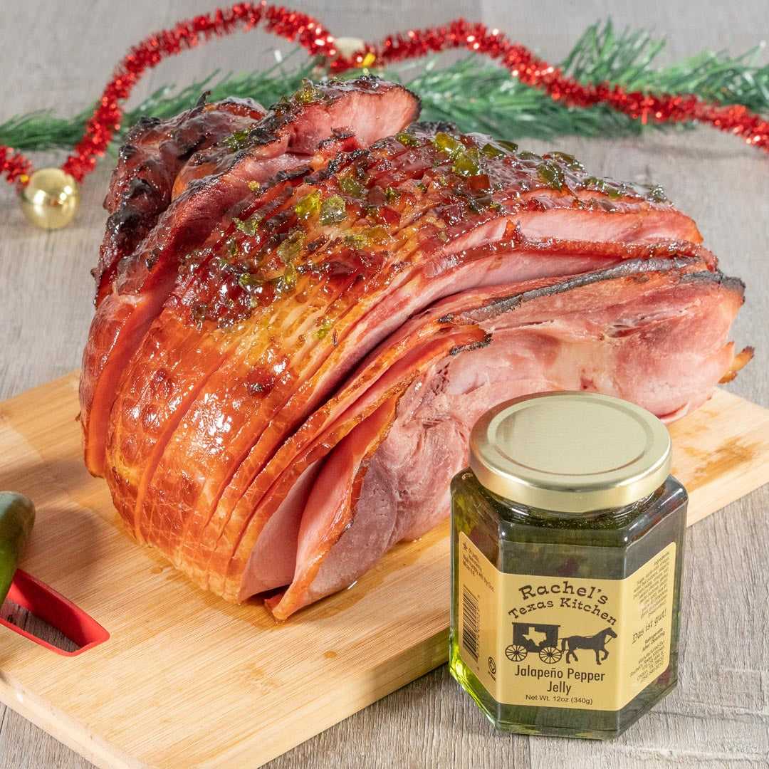 Jalapeno Pepper Jelly jar side view – Rachel's Texas Kitchen